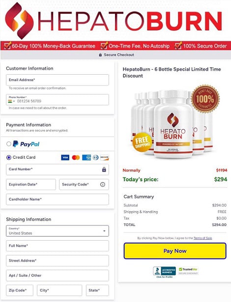HepatoBurn -Pricing